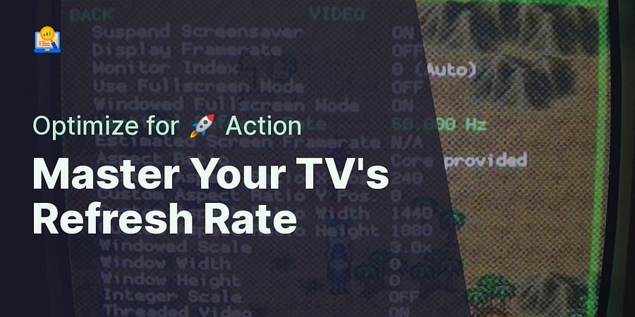 Master Your TV's Refresh Rate - Optimize for 🚀 Action
