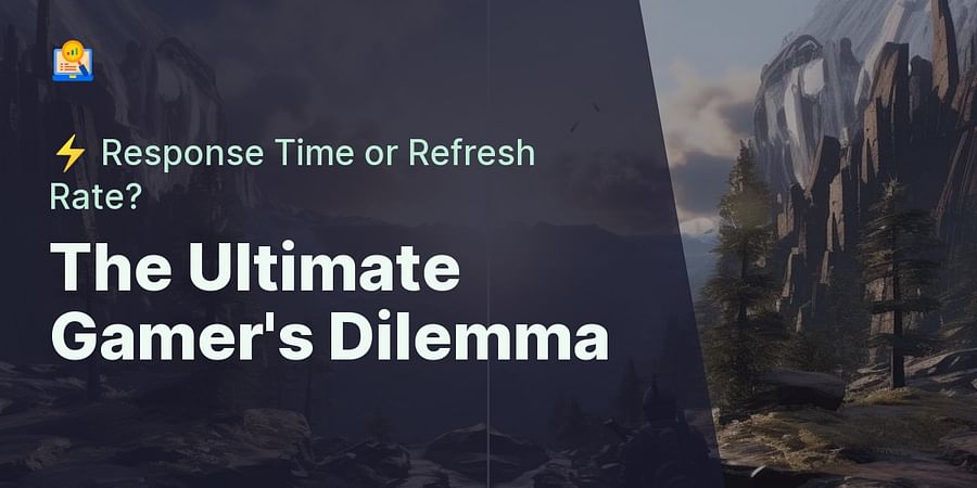 The Ultimate Gamer's Dilemma - ⚡ Response Time or Refresh Rate?